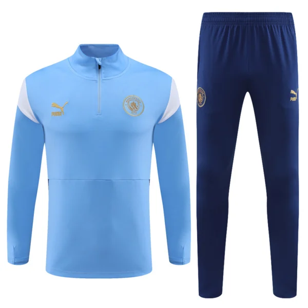 Conjunto de Treino Manchester City 2023/24 (Blusa Meio-Zíper + Calça) - Variação 15