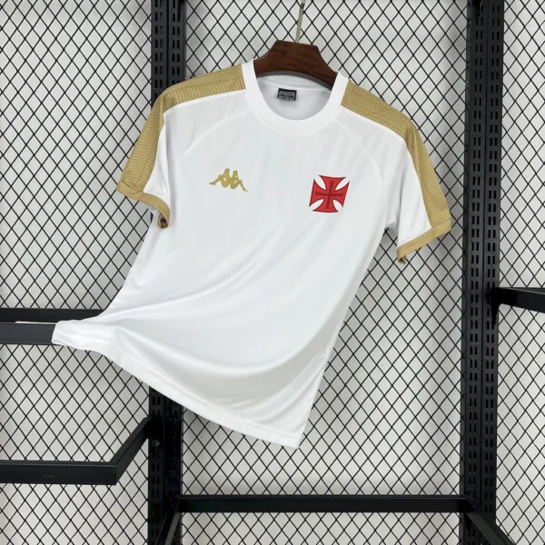 Camisa Vasco da Gama Branca Dourada 2025/26 Torcedor