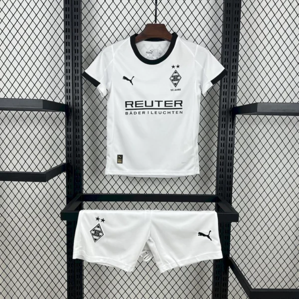 Kit Infantil Borussia Mönchengladbach I 2025/26 (Camisa + Short + Meião)