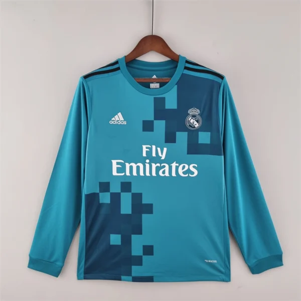 Camisa Retrô Real Madrid III 2017/18 Manga Longa