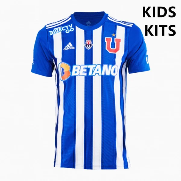 Kit Infantil Pré-Jogo Universidad de Chile 2022 (Camisa + Short + Meião)